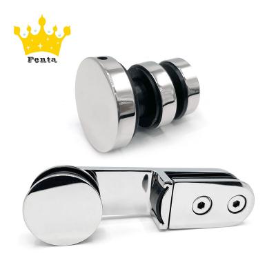 China FENTA C101 Traditional Frameless Sliding Glass Door Bathroom Hardware Accessories Set for sale