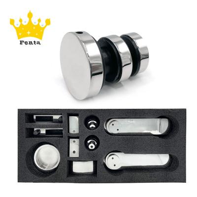 China FENTA C101 Traditional Frameless Cabinet Accessories Set Glass Sliding Door Hardware for sale