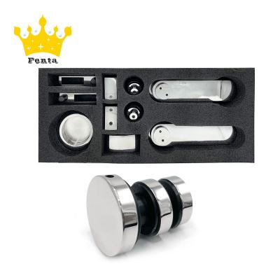 China FENTA C101 Traditional Bathroom Door Hardware Glass Enclosure Accessories Fitting Set for sale