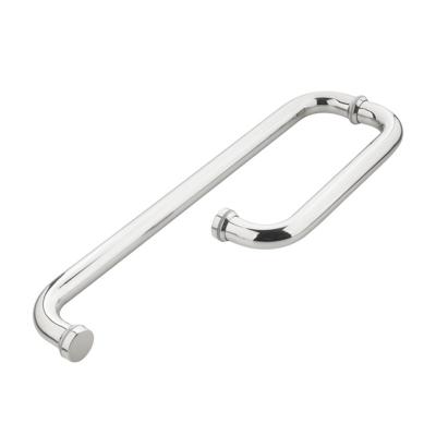 China Fenta G102 Modern Glass Accessories Sliding Polish Chrome Shower Screen Glass Door Handle for sale