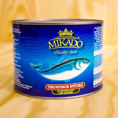 China Mikado Brand Chinese Canned Tuna Canned Vegetable Oil Tuna Cans In Brine Or In Vegetable Oil for sale