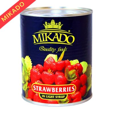 China Canned Fresh Pack Canned Food Canned Strawberries Tinned Strawberries In Light Syrup for sale