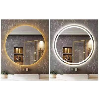 China Illuminated Bath Anti Fog Round Led Shower Mirror Intelligent Modern Wall Sensor Touch Smart Mirror For Bedroom for sale