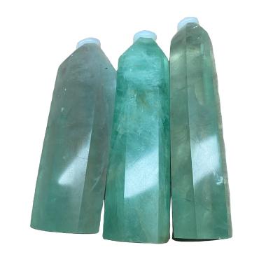 China Europe Factory Wholesale Crystal Tower Tall Skyscraper Healing Crystal Stone Green Quartz Reiki Meditation Energy Protection Stone LC for sale