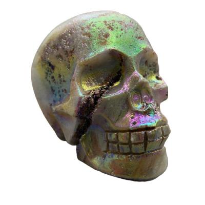 China Europe Hot Sale Sphalerite Cluster Natural Skulls Various Hand Carved Crystal Healing Skull For Halloween Party Gift LC081811 for sale