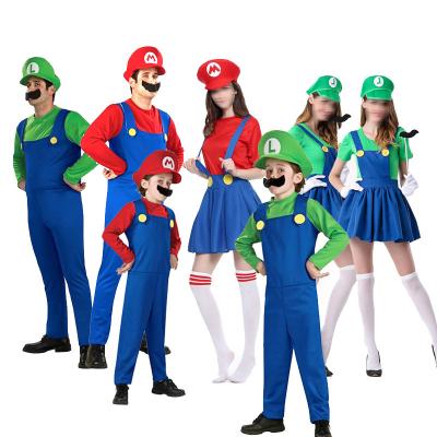 China The Polyester Halloween Mario Bros Cosplay Costume Kids Superb Mario Cosplay Costume Super Mario Superb Cosplay Fancy Dress Costume Suits for sale