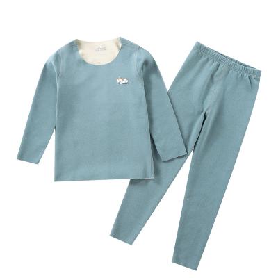 China Autumn Winter Kids Long Johns Breathable 100% Cotton Thermal Pajamas Sets Boys Girls Baby Clothing Warm Long Johns Children for sale