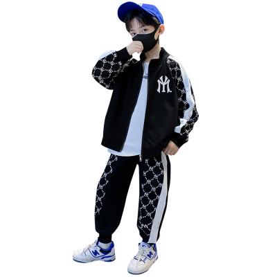 China Spring Autumn Baby Kids Boys Girls Smart Casual Clothing Sets Casual Sports Fashion Jacket Pants Two-Piece Suit Children Clothes for sale