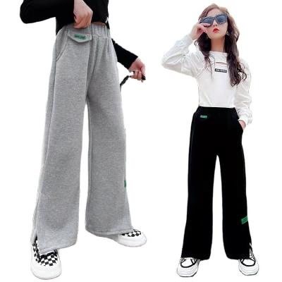 China Breathable Summer Girl Wear Pants Kids Girls Pants Wide Leg Pants Kids Clothes For Kids Girls for sale