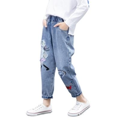 China Wholesale custom QUICK DRY kids jeans pants girls denim pants kids jeans girl denim pants for girls for sale