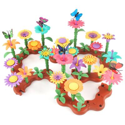 China Plastic Educational Garden Building Stacking Toys For Toddler Girls for sale