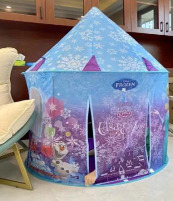 China Princess Castle Snow Frozen Baby Playhouse Playhouse Soft Sleep Yurt Indoor Oxford Cloth Children Teepee Tent for sale