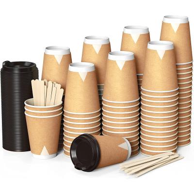 China 4oz 8oz 10oz 12oz 16oz 20oz Togo Mug Coffee Cup Eco Friendly Biodegradable Disposable Paper Cups for sale