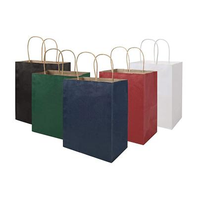 China Recyclable Paper Bags With Your Own Logo Kraft Paper Suitcase Printed Gift Paper Bag for sale