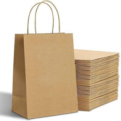 China Recyclable Paper Bags With Your Own Logo Kraft Paper Bag Gift Packing Suitcase for sale