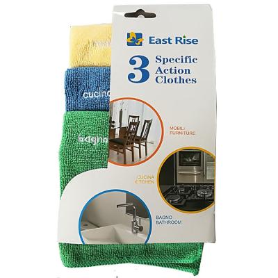 China Good Water Absorption Microfiber Cloth Household Cleaning Cloth Kitchen Towel Dish Cleaning Cltoth Set Yiwu Household Goods for sale