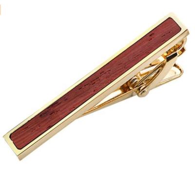 China Fashion New Acrylic High Quality Custom Suits Wooden Tie Clip for sale