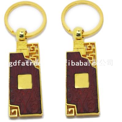 China Europe wholesale cheap empty wood cut key ring for sale