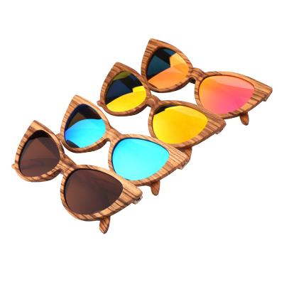 China Sports Sunglasses Women Fashion Cat Eyes Wooden Sunglasses Eco-Friendly Polarized 2020 for sale