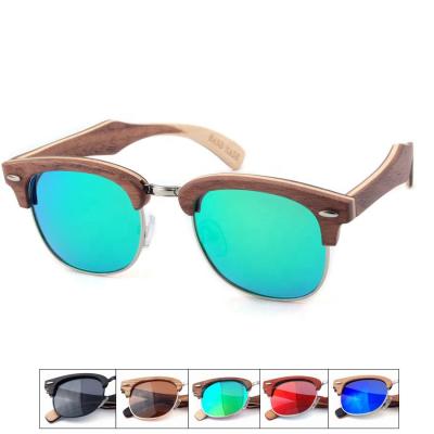 China Sports Sunglasses Polarized Sunglasses Men 2020 Custom Logo Polarized Bamboo Wood Sunglasses for sale