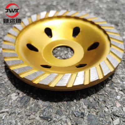 China Hot Selling Diamond Powder +Alloy Steel Diamond Segment Cup Grinding Wheels 80mm 100mm 125mm for sale