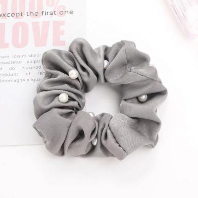 China Fashion Women Shape Silk Scrunchies For Hair Elastic Hair Bands Hair Ties Ponytail Holder for sale