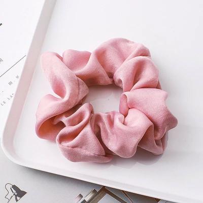 China Custom Fashion 100% Organic Cotton Printing Hair Scrunchies For Hair Girls Personalized Elastic Hair Ties Bracelet MOQ 100pcs for sale