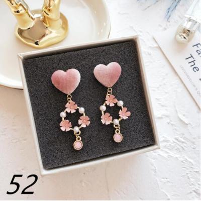 China Fashion Statement Peach Blossom Earrings Bohemian Style 2018 Flower Drop Earrings For Wholesale for sale