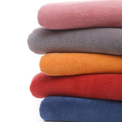 China 1.85M/2.2M double sided fabrics QUICK DRY running high quality Coral Velvet bathrobe /spa towel of fate/bath towel for sale