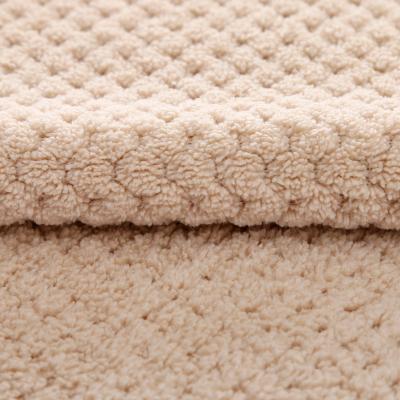 China Double Sides 100% Great Quality Polyester Fabric QUICK DRY Bathrobe Supplier Microfiber Coral Fleece for sale