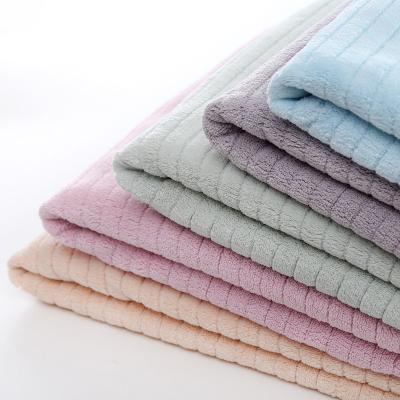 China QUICK DRY Dyed Useful 100% Polyester Flannel Coral Fleece Fabric 150D 288F Fabric For Towel for sale