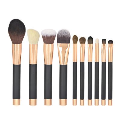 China Angular Blush Makeup Brush Set For Picking Up 10pcs High Quality Magnetic Makeup Brush Set for sale