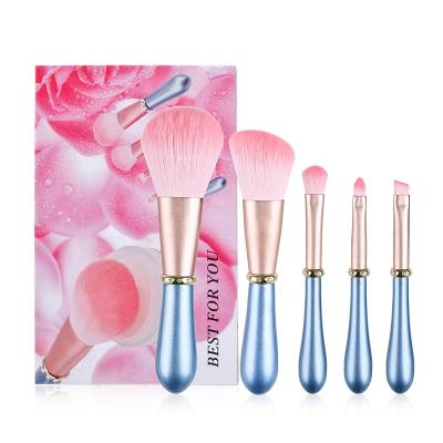 China Angular Blush Hair Makeup Brushes Gift Makeup Brush Box Luxury Makeup Brush Set for sale