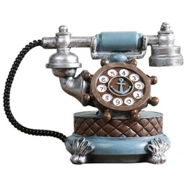 China Europe European Antique Telephone Ornaments Makers Retro Cafes Shops Bars Window Decoration Props Figurine Home Decoration for sale