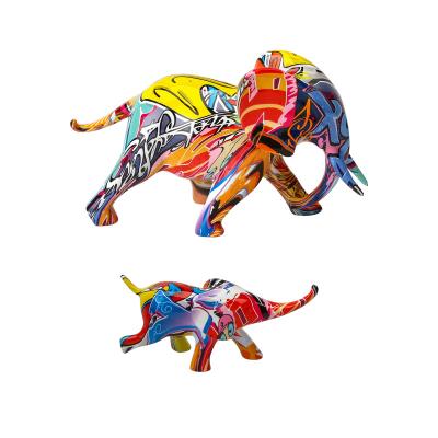 China Modern Simple And Colorful India Animal Resin Crafts Elephant Crown Elephants Drunk Sublimation Elephants for sale