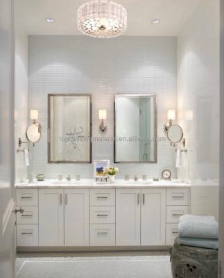 China Modern Modern White Shaker Vanity With Carrara Marble Top for sale