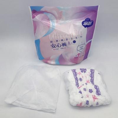 China Super Absorbent Customized Good Quality Women Love Absorbent Material L Waist Sanitary Pads Ultrathin Polymer Pants Invisible Resin Design for sale