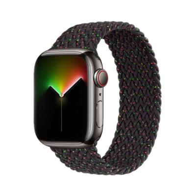 China Elastic Nylon Watch Band Apple SKYLET Designers Braided Solo Loop Correa Nylon Smart Watch Band For Apple Watch Band for sale