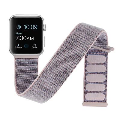 China Amazon Hot Selling Wholesale Fabric Watch Band Striped Nylon Cloth Fabric Watch Strap 38/40mm42/44mm 41/45mm 765432 For Apple Watch for sale