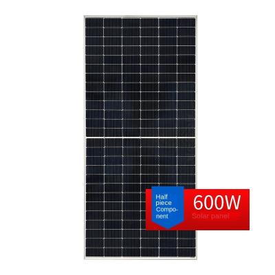 China Solar Panel 600W 210mm Single Piece Solar Cell Class A Half-chip Monocrystalline Photovoltaic Panel Module Photovoltaic System 182mmx182mm for sale