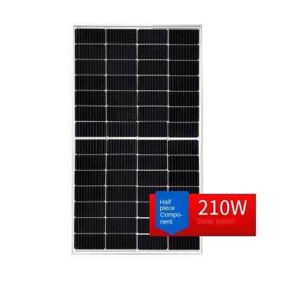 China Wholesale 200W 210W Solar Photovoltaic Panels Solar Power System Single Crystal Solar Photovoltaic Module A Grade Photovoltaic Panels by the f for sale