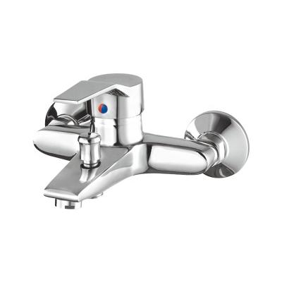 China Without Slide Bar Sanitary Ware Wall Mounted Bath Shower Mixer Taps For Bathroom for sale