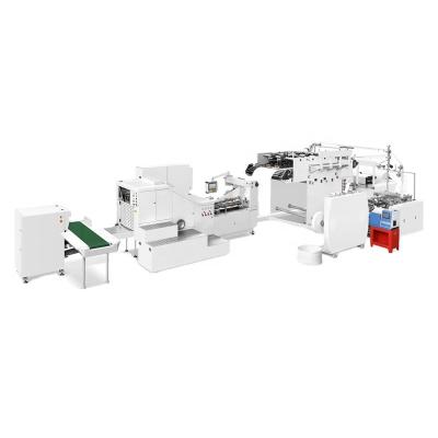 China Garment Shops Full Automatic Square Bottom Paper Bag Machine With Handle for sale