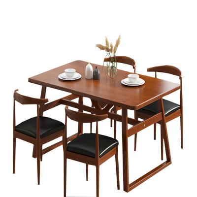 China Traditional Customized Modern Square Rectangle Keep Side Table Wood Dining Table for sale