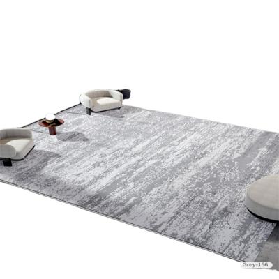 China Durable Light Gray Striped Coffee Table Carpet Luxury Living Room Blanket for sale