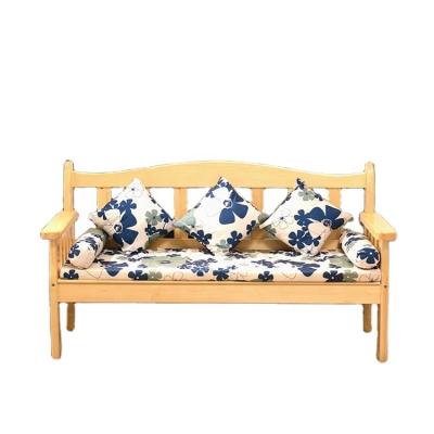 China Sofa Bed Living Room Wholesale Cheap Furniture Wooden Solid Wood Sofa for sale