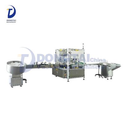 China 30ml Liquid Chubby Gorilla Bottle Monoblock Filling Capping And Labeling Machine for sale