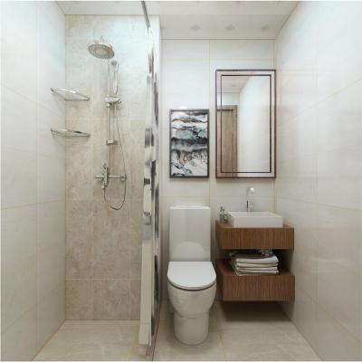 China Modern prefabricated complete bathroom set with shower and toilet for hotel for sale