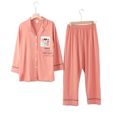 China Wholesale COOL QUICK DRY 100% PINK Cotton Girls Women Designers Pajamas Set for sale