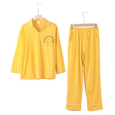 China Factory Price Wholesale QUICK DRY Cotton Two Piece Pajamas Set Women Two Suit Home Wear for sale